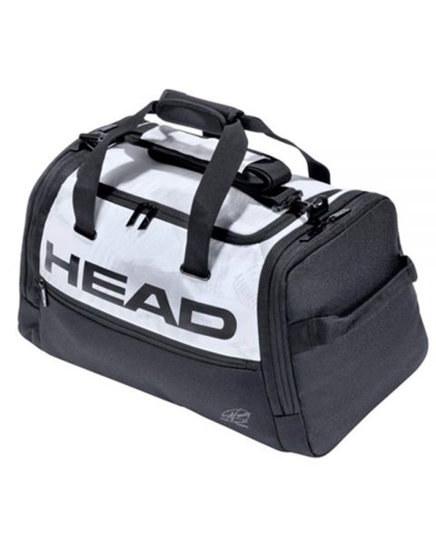 Bolso Head Djokovic Duffle Blanco Negro