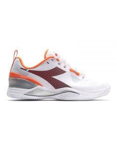 Diadora Blushield Torneo Clay Blanco Rojo Mujer 178103